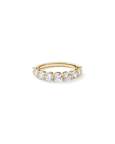 1.75 Carat TW Round Brilliant Laboratory-Grown Diamond Wedding Band 14kt Yellow Gold