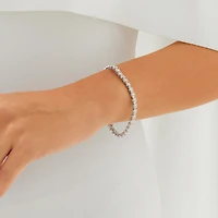 Bracelet de tennis en diamants de 6,00 carats TW en or blanc 14 ct