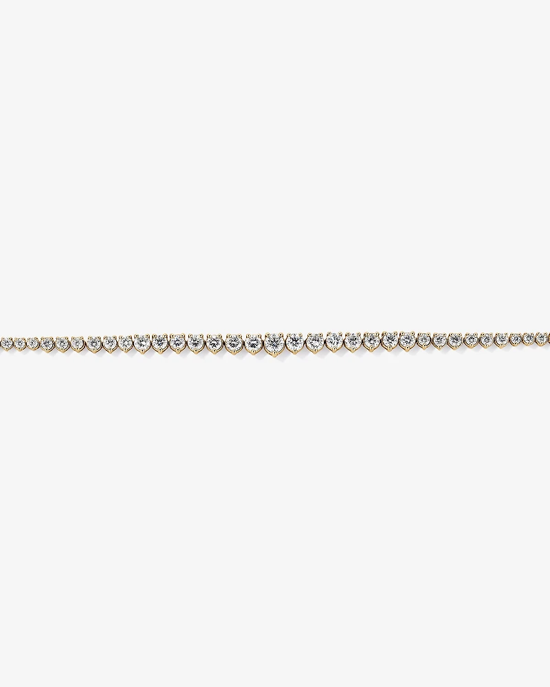 6.00 Carat TW Graduated Diamond RivieraTennis Necklace in 18kt Yellow Gold