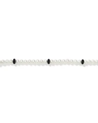 Cultured Freshwater Pearl & Onyx Bracelet in Sterling Silver