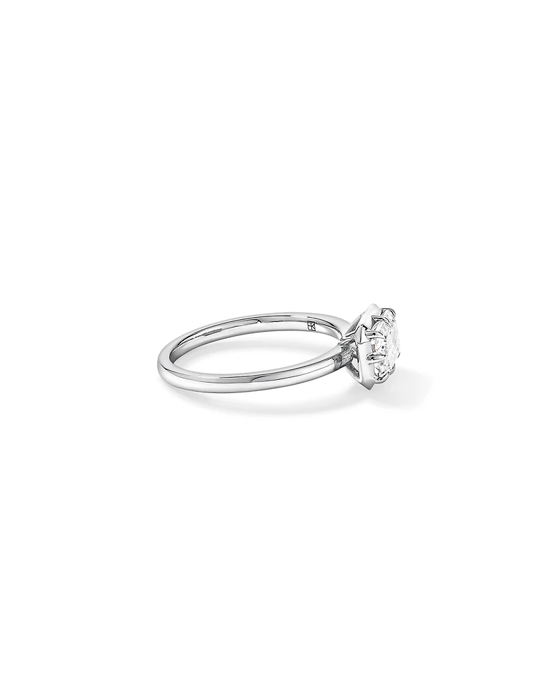 1.50TW Emerald Cut Laboratory-Grown Diamond Solitaire Ring 14kt Gold