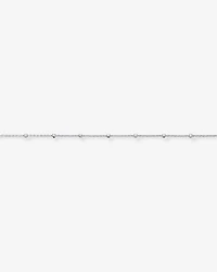 50cm (20") 1.25mm Width Diamond Cut Bead Chain in Sterling Silver
