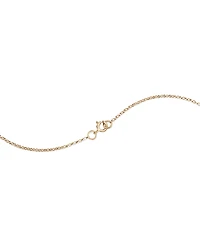 S' Initial Necklace with 0.10 Carat TW of Diamonds in 10kt Yellow Gold