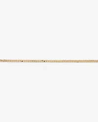 45cm (22") 3mm Width Solid Flat Bevelled Curb Chain in 10kt Yellow Gold