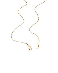 Chaîne belcher à taille diamant de 50 cm en or jaune 18 K, largeur de 1 mm