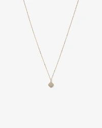 0.30 Carat TW Cushion Shaped Diamond Cluster Pendant Necklace in 10kt Yellow Gold