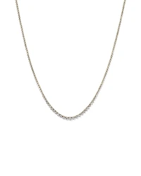6.00 Carat TW Graduated Diamond RivieraTennis Necklace in 18kt Yellow Gold