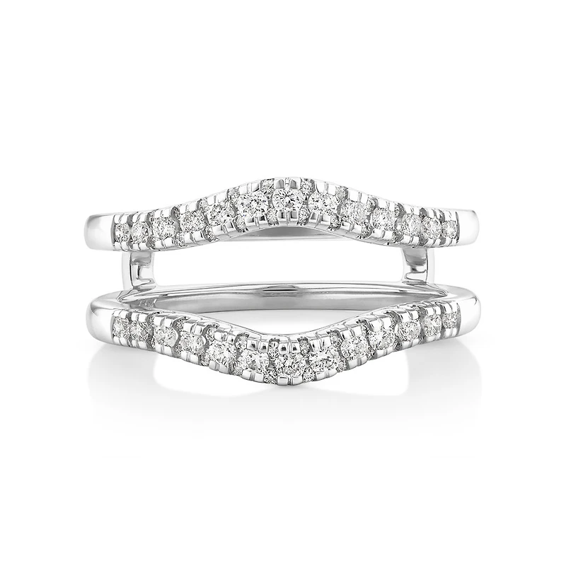 Evermore Ring Enhancer with 0.50 Carat TW of Diamonds in 14kt White Gold