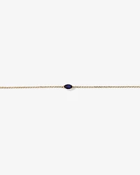 East West Marquise-Cut Created Sapphire Bracelet in 10kt Yellow Gold