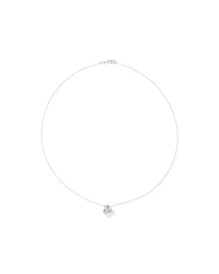 Cubic Zirconia Knot Pendant Necklace in Sterling Silver