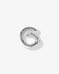 Connecteur pendentif cercle poli en argent sterling