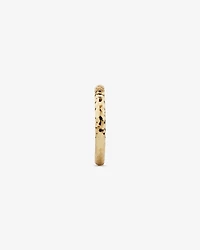 Hammered Finish Ring 10kt Yellow Gold