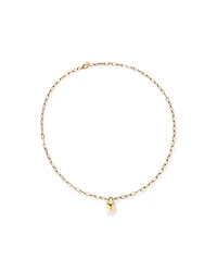 Signature Lock Necklace in 10kt Yellow Gold