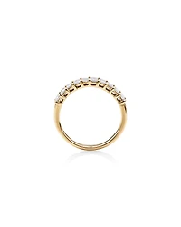 Wedding Ring with 0.80 Carat TW of Emerald Cut Diamonds in 14kt Yellow Gold