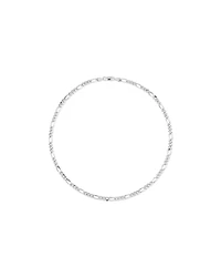 55cm (22") 5.75mm Width Figaro Chain Necklace in Sterling Silver