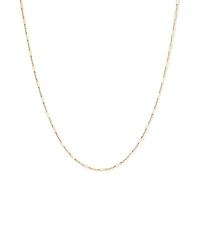1.6mm Wide Paperclip 3 and 1 Chain in 10kt Yellow Gold