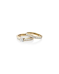 Ensemble nuptial en or blanc et jaune 14 K avec diamants totalisant 1,00 ct