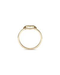 Open Heart Ring in 10kt Yellow Gold