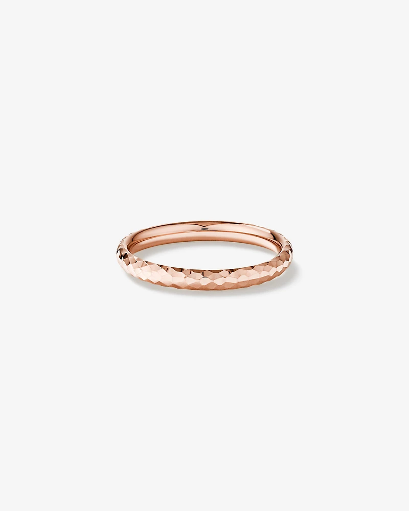 Hammered Finish Ring in 10kt Yellow Gold