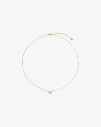 1.00 Carat TW Laboratory-Grown Diamond Heart Necklace  in 10kt Yellow Gold