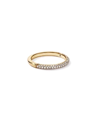 0.40TW Round Brilliant Pavé Diamond Wedding Band 14kt Yellow Gold