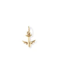 Airplane Pendant in 10kt Yellow Gold