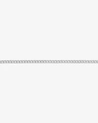 55cm (22") 6mm-6.5mm Width Curb Chain in 10kt White Gold