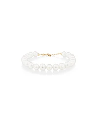 7-7.5mm Cultured Freshwater Potato Pearl Bracelet in 10kt Yellow Gold
