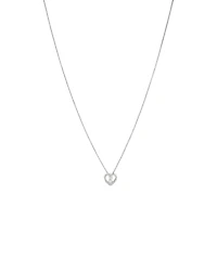 Heart Infinitas Pendant with Diamonds in Sterling Silver