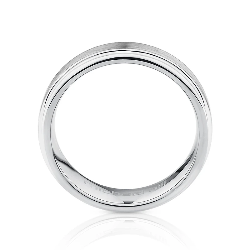 Men's Ring Grey Sapphire Tungsten