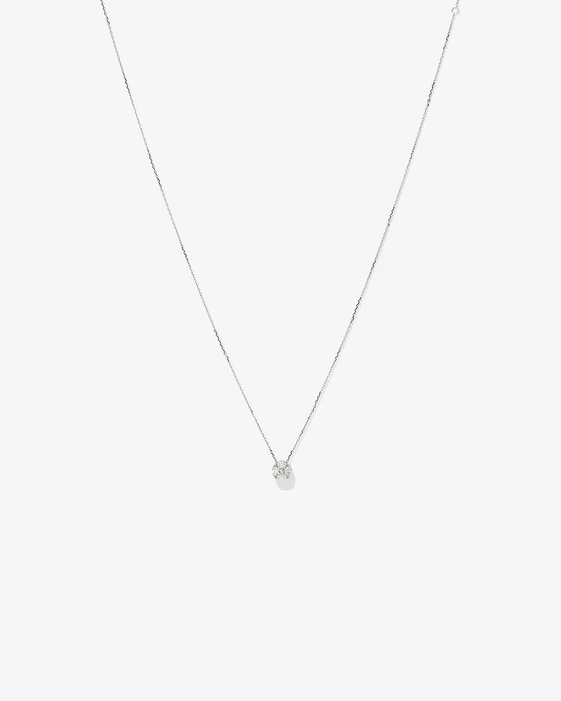 Pendentif de 0,39 carat TW en diamants princesse et marquise en or blanc 10kt