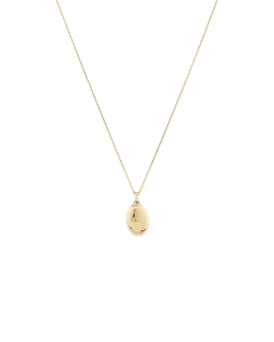 Diamond Accent Oval locket in 10kt Yellow Gold