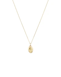 Diamond Accent Oval locket in 10kt Yellow Gold