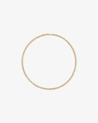 50cm (22") 5.5mm Width Semi Solid Diamond Cut Curb Chain in 10kt Yellow Gold