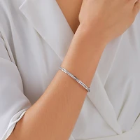 Bangle with 2 Carat TW Of Diamonds in 10kt White Gold