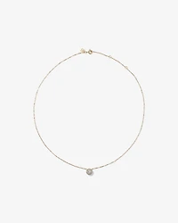 0.50 Carat TW Round Brilliant Laboratory-Grown Diamond Halo Pendant in 10kt Yellow Gold