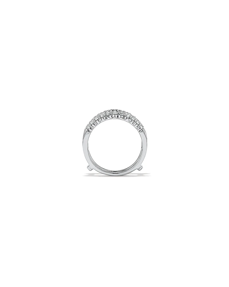 Enhancer Ring with 0.70 Carat TW of Diamonds in 14kt White Gold