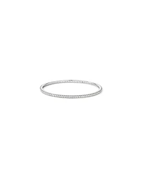 3.00 Carat TW Round Brilliant Laboratory-Grown Diamond Oval Eternity Bangle in 10kt White Gold