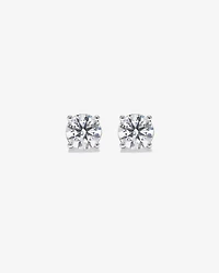 2.00 Carat TW Laboratory-Grown Diamond Solitaire Screwback Stud Earrings in 10kt White Gold