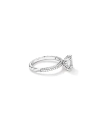 1.94 Carat TW Emerald Cut Laboratory-Grown Diamond Engagement Ring 14kt White Gold