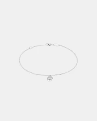 Bracelet à initiale « G » en argent