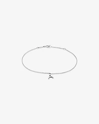 19cm (7.5") A Initial Bracelet in Sterling Silver