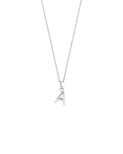 A Initial Pendant in Sterling Silver