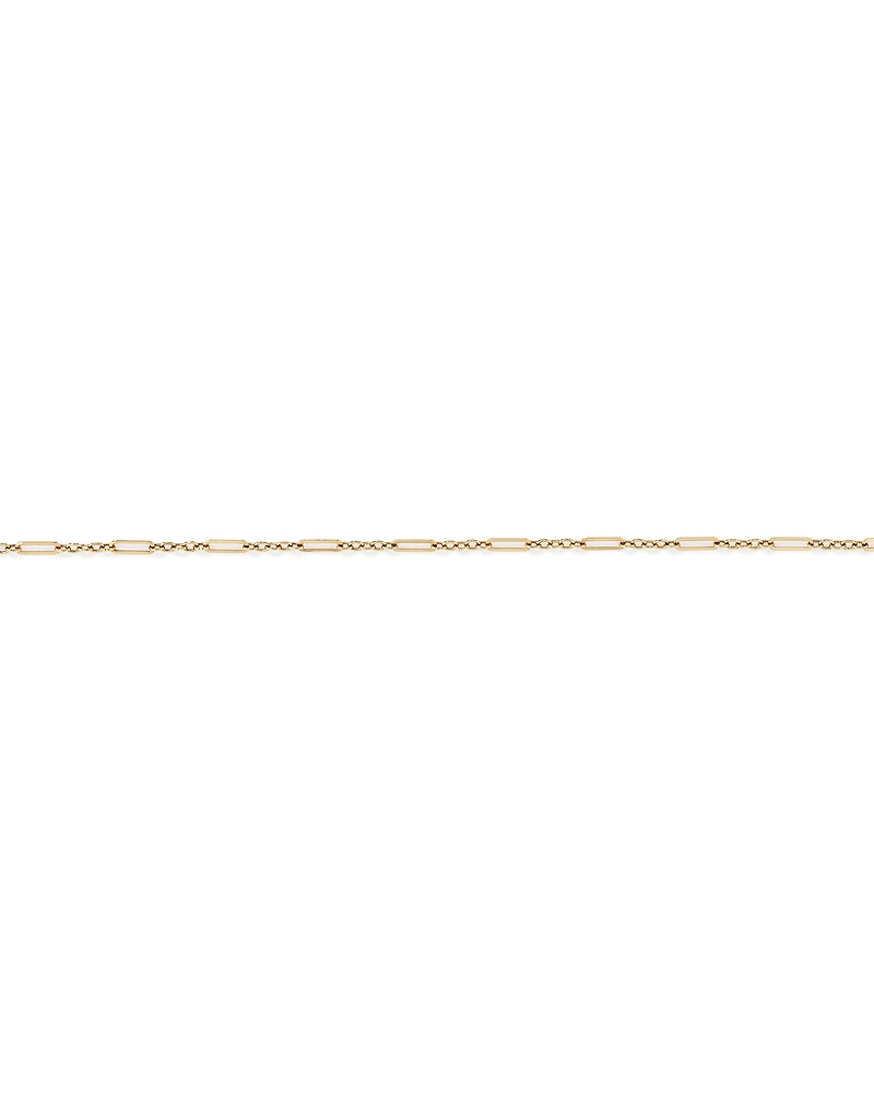 Paperclip 3 and 1 Bracelet in 10kt Yellow Gold