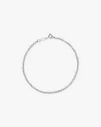 Hollow Belcher Bracelet in 10kt White Gold
