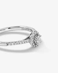 Engagement Ring with .20TW of Diamonds in 10k White Gold