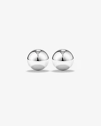Boucles d'oreilles clous en forme de boule de 7 mm en or blanc 10 kt
