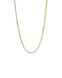 50cm (22") 5.5mm Width Semi Solid Diamond Cut Curb Chain in 10kt Gold