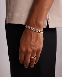 2.00 Carat TW Diamond Set Cuban Link Bracelet in 10kt Yellow and White Gold