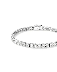 Tennis Bracelet with Cubic Zirconia in Sterling Silver